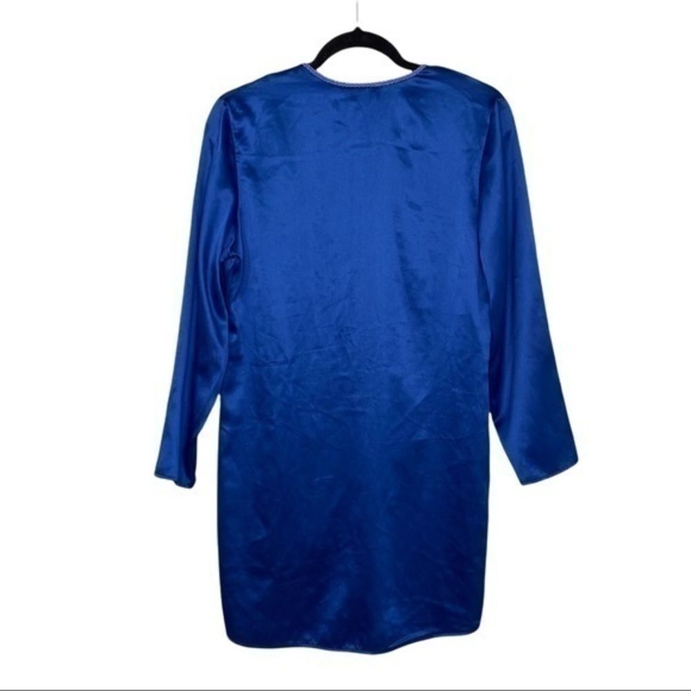 Victoria's Secret Gold Label Vintage Blue Satin Robe Babydoll Fairy Lingerie S - Picture 4 of 5